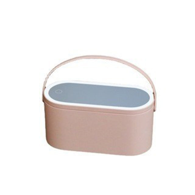 Makeup Organizer Box with LED Mirror