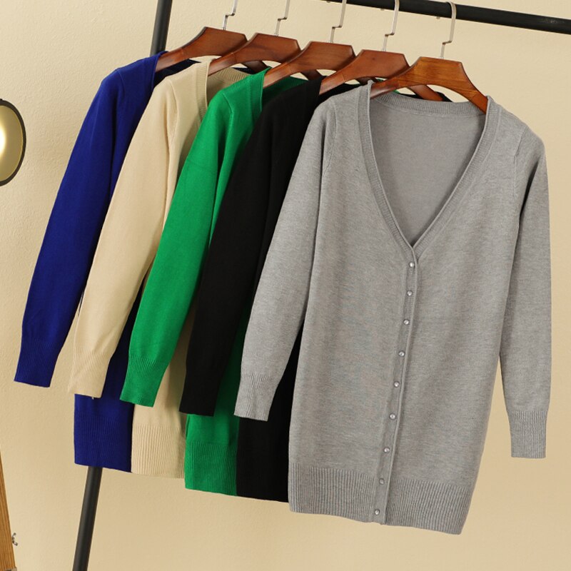 V-Neck Women's Cardigan
