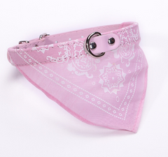 Small Pet Collar PU Adjustable Leather Scarf