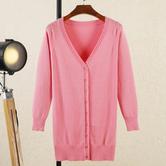 V-Neck Women's Cardigan