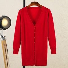 V-Neck Women's Cardigan