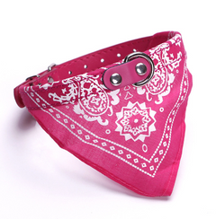 Small Pet Collar PU Adjustable Leather Scarf