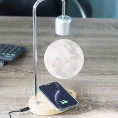 Levitation Moon Lamp with Wireless Phone Charging