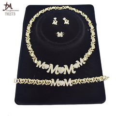 Gold-Plated MOM Jewelry Set