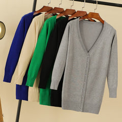 V-Neck Women's Cardigan