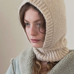 Women's Knitted Balaclava Collar Bonnet