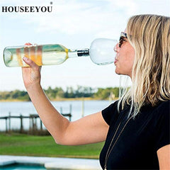 HOUSEEYOU Fun Attachable Glass for Wine and Spirits