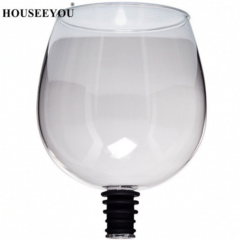 HOUSEEYOU Fun Attachable Glass for Wine and Spirits