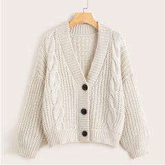 Vintage Knitted V-Neck Cardigan