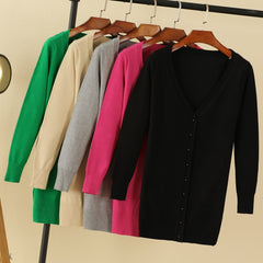 V-Neck Women's Cardigan