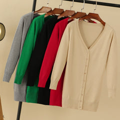 V-Neck Women's Cardigan