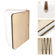 Wooden Book Lamp